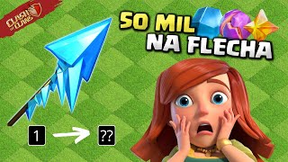 LIBEREI A FLECHA CONGELANTE E TORREI 50 MIL MINÉRIOS NELA CLASH OF CLANS [upl. by Brewster468]