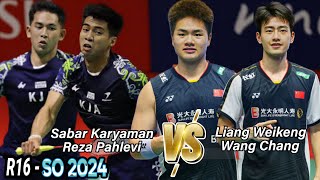 Liang WeikengWang Chang vs Sabar KaryamanReza Pahlevi  R16 Singapore Open 2024 [upl. by Gaven546]