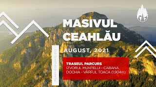 Masivul Ceahlău cel mai ușor traseu Curmătura Lutu Roșu  Dochia  Vf Toaca Filmare aeriană 4K [upl. by Leiruh]