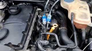 VW Passat B5 19 85kW PD Wynns diesel system purge cleaning [upl. by Monagan998]