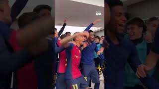 🔥 This is how FC Barcelona celebrated not just a win but a 40 blowout against Real Madrid 😱 [upl. by Assennev]