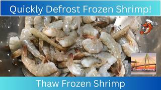 Quickly DEFROST Frozen Shrimp  Thaw FROZEN Shrimp 👍👍 [upl. by Bradway]