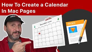 How To Create a Calendar In Mac Pages [upl. by Marj]