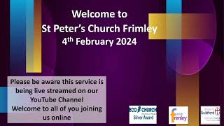 4 Feb 24 Frimley St Peters [upl. by Horten]