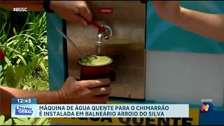 Inovação em Balneário Arroio do Silva máquina de água quente para chimarrão [upl. by Lucania]