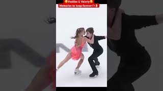 Val amp Vasya forever🫶🏻💜❤️ subscribe iceskating figureskating russian dance [upl. by Gnoh]