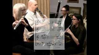 Nocturne for Woodwind Quartet with score by Robert Cunningham [upl. by Ricarda564]