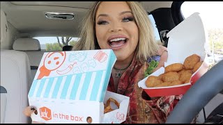 JACK IN THE BOX SPICY POPCORN CHICKEN  MAC N CHEESE BITES ARE BAAAACK [upl. by Olmsted]