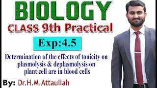 Determination of the effects of tonicity on plasmolysis  9th biology practical  Exp 45 [upl. by Behnken809]