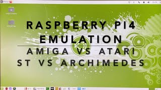 Raspberry PI 4 Emulation  Amiga vs Atari ST vs Archimedes Xenon 2 and Zool [upl. by Ljoka]