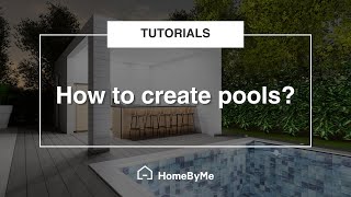 How to create pools  HomeByMe Tutorials [upl. by Iadrahs]