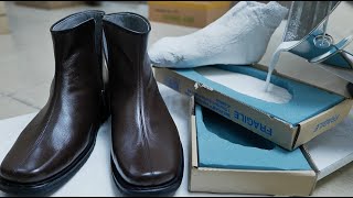 Amazing process of making handmade boots considering the condition of ones feet [upl. by Phedra]