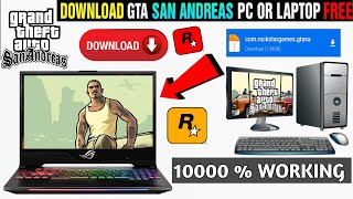 Download Gta San Andreas PcComputer 2024  Gta San Andreas For Laptop Pc Download [upl. by Becca]