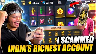 Ritik Scammed Free Fire Richest ID With Highest Level😱  All Elite Pass Unlocked 100 Magic Cubes🔥 [upl. by Atelra897]