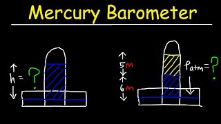 Mercury Barometer Problems Physics  Air Pressure Height amp Density Calculations  Fluid Statics [upl. by Weinshienk]