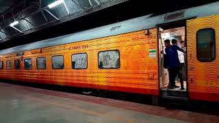 TAJAS RAJADHANI EXPRESS Departure from BADARPUR RAILWAY STATION [upl. by Latsirc927]