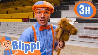 Blippi jeździ konno📙Blippi po polsku📙Nauka i zabawa dla Dzieci [upl. by Annalee412]