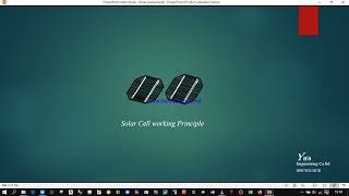 Solar cell working principle 1 [upl. by Ellenig149]