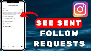 How To See Sent Follow Requests On Instagram [upl. by Aihsikal]