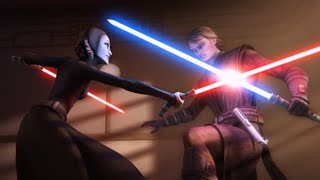 Anakin Skywalker VS Barriss Offee  Star Wars the Clone Wars Season 5 Episode 20 [upl. by Leirda500]