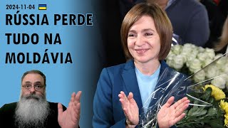 Ucrânia 20241104 RÚSSIA tenta FRAUDAR ELEIÇÃO da MOLDÁVIA mas PERDE de NOVO para MAIA SANDU [upl. by Saum]