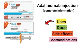 Hulio 40mg injection  adalimumab injection uses  dose  side effects [upl. by Ahsetal806]