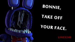 Bonnie take off your face SFM FNAF [upl. by Ahsyekat]