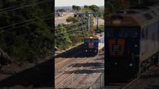 The Long Island steel train with G512 amp VL351 pass through Kananook  trains freight [upl. by Lenrad]