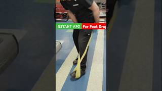 Instant Ankle Foot Orthosis For dropPeroneal nerve injuryfootdropspinalcordinjurystrokerehab [upl. by Mccreery]