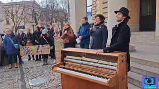 Protestaktion quotVogelzwitschern statt Presslufthammerquot am 24022024 [upl. by Sosanna23]