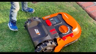 Worx Landroid Automatic Mower Set Up amp Review [upl. by Bobbette350]