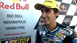 Moto3™ Indianapolis 2013  Alex Rins interview [upl. by Ecirehs453]