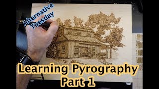 Learning Pyrography Part 1 [upl. by Ennairak]