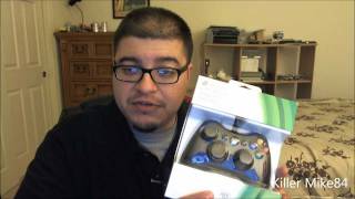 Unboxing amp Review Microsoft Xbox 360 Controller for Windows Manette Black [upl. by Aidam]