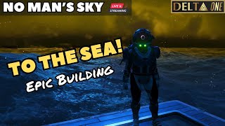 No Mans Sky Epic Late Night Building  LIVE [upl. by Sokin147]