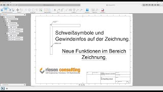 Fusion 360  Schweißsymbole Gewindeinfos auf der Zeichnung  Neue Updates Deutsch Tutorial Schulung [upl. by Base]