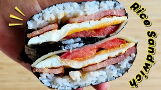 Easy way to make Kimbap Folded Kimbap Onigirazu recipe great for lunchbox [upl. by Gut]