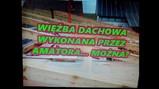 Wycinanie i składanie więźby dachowej budowa garażu Etap dach [upl. by Ennovahc227]