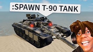 War Tycoon Funny Moments T90 TANK [upl. by Carrissa]