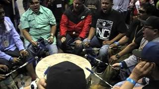 Northern Cree Part 1  Denver March Powwow 2014  Sunday [upl. by Nnayar]