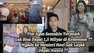 K0NY0L  TIM AGUS NG4DU KE MENTERI GAK TERIMA NOVI MENANG AWARD KARENA MANFAATKAN MUS1B4H AGUS [upl. by Esinyt]