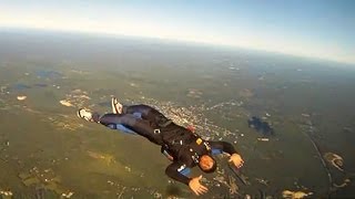 Skydiving Accident Backflying Turns To Terrifying Uncontrollable Spin [upl. by Ploss439]