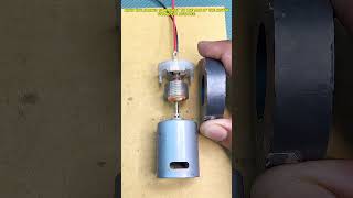 Motor Experiment • Magnet Rotates The Motor shorts motor [upl. by Arvid]