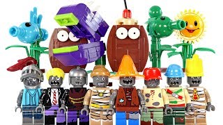 Plants vs Zombies Garden Warfare 2 Gardens and Graveyards Variety Pack Unofficial LEGO Minifigures [upl. by Kariotta114]