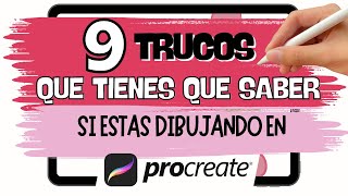 ¡9 Trucos IMPRESCINDIBLES para Dominar Procreate en 2024 🚀 [upl. by Ahseryt894]