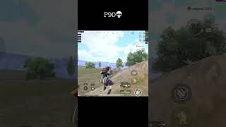 P90🔥 incomparable weapon in PUBG BGMI viralvideo pubgmobile shortsfeed pubg gaming bgmi [upl. by Aihsena]