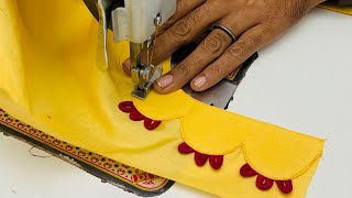 Unique and Very Easy Kurti Neck Design Cutting and Stitching [upl. by Chandal]