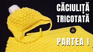 Cum tricotam caciulita cu bob 3D  Partea I  perfecta pentru vremea rece [upl. by Floss901]