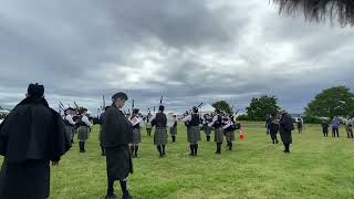 Greighlan Crossing Pipe Band Gr3 MSR Bellingham Gathering 2024 [upl. by Ecnarepmet24]