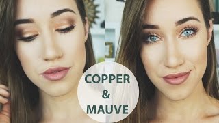 COPPER amp MAUVE MAKEUP TUTORIAL  ALLIE G BEAUTY [upl. by Anoiek693]